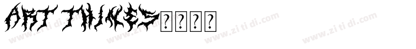 art thines字体转换